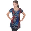 Grateful Dead Logo Puff Sleeve Tunic Top View1