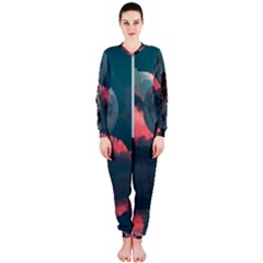 Astronaut-moon-space-nasa-planet Onepiece Jumpsuit (ladies) by Cowasu