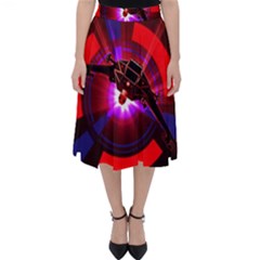 Science-fiction-cover-adventure Classic Midi Skirt by Cowasu