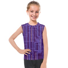 Background-non-seamless-pattern Kids  Mesh Tank Top by Cowasu