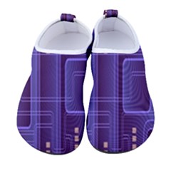 Background-non-seamless-pattern Kids  Sock-style Water Shoes by Cowasu