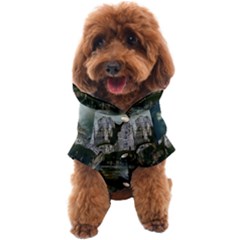 Sea-island-castle-landscape Dog Coat by Cowasu
