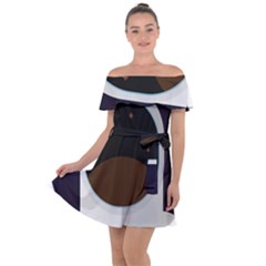 Astronaut-space-astronomy-universe Off Shoulder Velour Dress by Cowasu