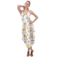Astronaut-dog-cat-clip-art-kitten Layered Bottom Dress by Sarkoni