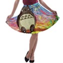 Cartoon Starry Night Art Van Gogh Parody A-line Skater Skirt View1