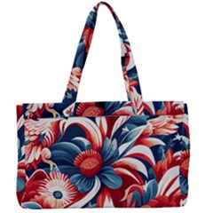 America Pattern Canvas Work Bag by Valentinaart