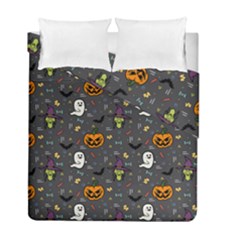 Halloween Pattern Bat Duvet Cover Double Side (full/ Double Size) by Bangk1t