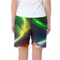 Lake Storm Neon Nature Women s Basketball Shorts View2