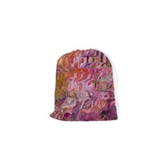 Abstract Crosscurrents Smudged Vibrance Drawstring Pouch (xs) by kaleidomarblingart