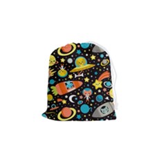 Space Pattern Drawstring Pouch (small) by Bedest
