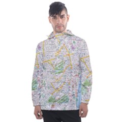 London City Map Men s Front Pocket Pullover Windbreaker by Bedest
