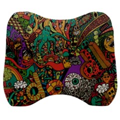 Cute Cartoon Doodle Velour Head Support Cushion by Bedest
