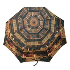 Books On Bookshelf Assorted Color Book Lot In Bookcase Library Folding Umbrellas by Ravend
