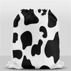 Black And White Cow Print,wallpaper Drawstring Bag (small) by nateshop