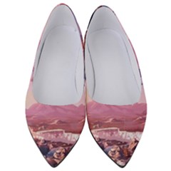 Aesthetic Landscape Vintage Cartoon Women s Low Heels by Sarkoni