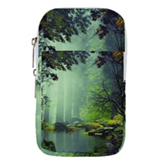Trees Forest Artwork Nature Beautiful Landscape Waist Pouch (small) by Sarkoni