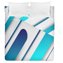 Abstract, Desenho, Flat, Google, Material Duvet Cover Double Side (queen Size) by nateshop