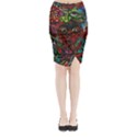 Somewhere Near Oblivion Nightmares Acid Colors Psychedelic Midi Wrap Pencil Skirt View1