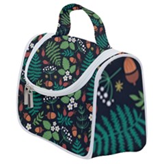 Pattern Forest Leaf Flower Motif Satchel Handbag by Sarkoni