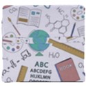 School Subjects And Objects Vector Illustration Seamless Pattern Back Support Cushion View4