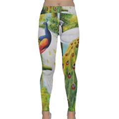 Peacock Art Classic Yoga Leggings by Grandong