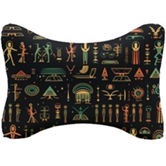Hieroglyphs Space Seat Head Rest Cushion by Ndabl3x