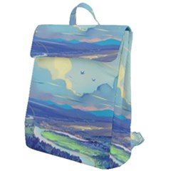 Digital Art Fantasy Landscape Flap Top Backpack by uniart180623