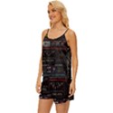 Daft Punk Boombox Satin Pajama Short Set View2
