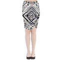 Tribal Pattern Midi Wrap Pencil Skirt View1