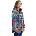 Japan Art Aesthetic Kids  Hooded Longline Puffer Jacket View2