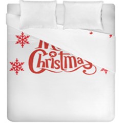 Merry Christmas Duvet Cover Double Side (king Size) by designerey