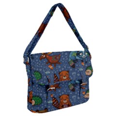 Animals Pattern Colorful Vector Buckle Messenger Bag by Grandong