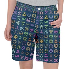 Procedural Generation Digital Art Pattern Women s Pocket Shorts by Grandong