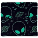 Alien Green Black Pattern Back Support Cushion View4