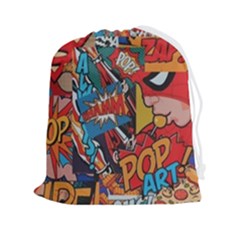Comic Cartoon Pattern Drawstring Pouch (2xl) by pakminggu