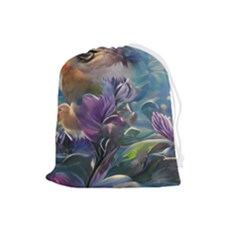 Abstract Blossoms  Drawstring Pouch (large) by Internationalstore
