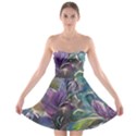 Abstract Blossoms  Strapless Bra Top Dress View1