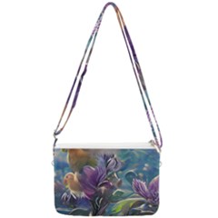 Abstract Blossoms  Double Gusset Crossbody Bag by Internationalstore