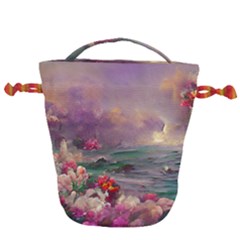 Abstract Flowers  Drawstring Bucket Bag by Internationalstore