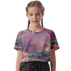 Abstract Flowers  Kids  Basic T-shirt by Internationalstore