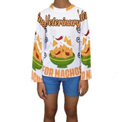 Veterinary Medicine T- Shirt Funny Will Give Veterinary Advice For Nachos Vet Med Worker T- Shirt Kids  Long Sleeve Swimwear by ZUXUMI