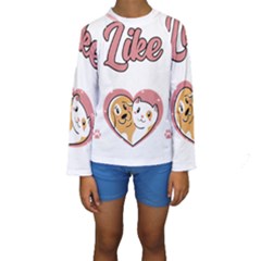 Veterinary Medicine T- Shirt You Know What I Like About People Their Pets Funny Vet Med T- Shirt Kids  Long Sleeve Swimwear by ZUXUMI