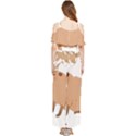 Capybara T- Shirt Cute Capybara With A Baby Goat On Its Head T- Shirt Yoga Reflexion Pose T- Shirtyoga Reflexion Pose T- Shirt Draped Sleeveless Chiffon Jumpsuit View2