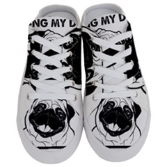 Black Pug Dog If I Cant Bring My Dog I T- Shirt Black Pug Dog If I Can t Bring My Dog I m Not Going Half Slippers by EnriqueJohnson
