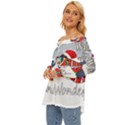 Weiner T- Shirt Walking In A Weiner Wonderland T- Shirt (1) Off Shoulder Chiffon Pocket Shirt View2