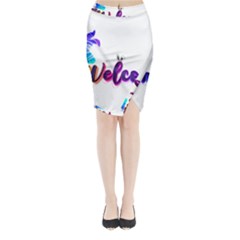 Arts Midi Wrap Pencil Skirt by Internationalstore