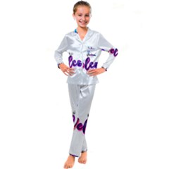 Arts Kids  Satin Long Sleeve Pajamas Set by Internationalstore