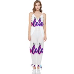 Arts Sleeveless Tie Ankle Chiffon Jumpsuit by Internationalstore