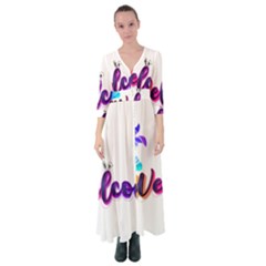 Arts Button Up Maxi Dress by Internationalstore