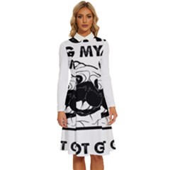 Black Pug Dog If I Cant Bring My Dog I T- Shirt Black Pug Dog If I Can t Bring My Dog I m Not Going Long Sleeve Shirt Collar A-line Dress by EnriqueJohnson